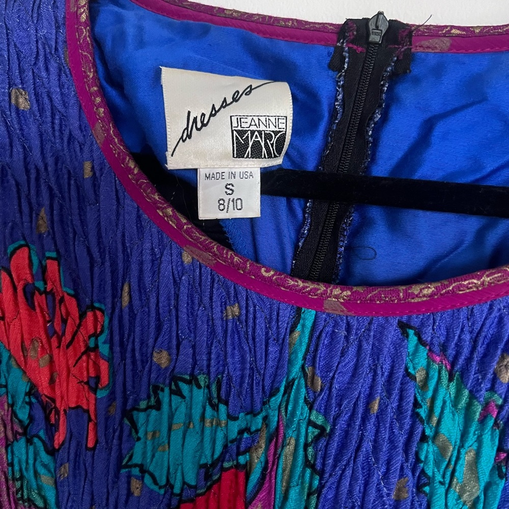 Colorful long sleeved vintage dress - Picture 6 of 6